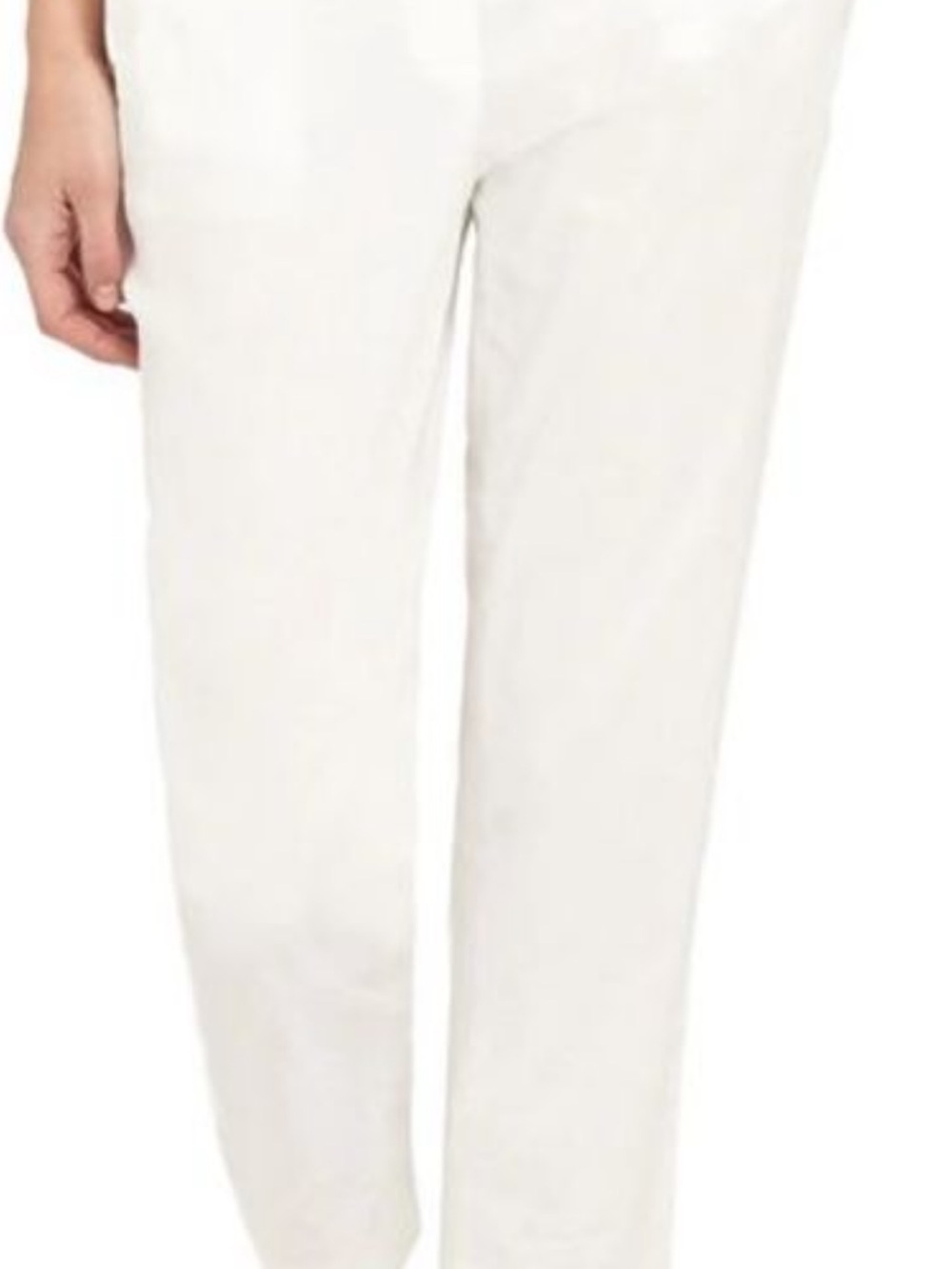NWT Treeca Pull-On Pant In White eco crunch wsh sz 10